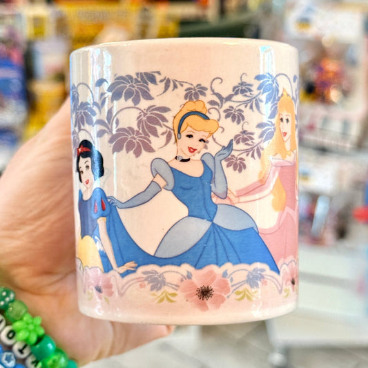 Disney Princesses Ceramic Mug: Snow White, Belle, Cinderella, Ariel, Aurora (2000s) - PopCultGang