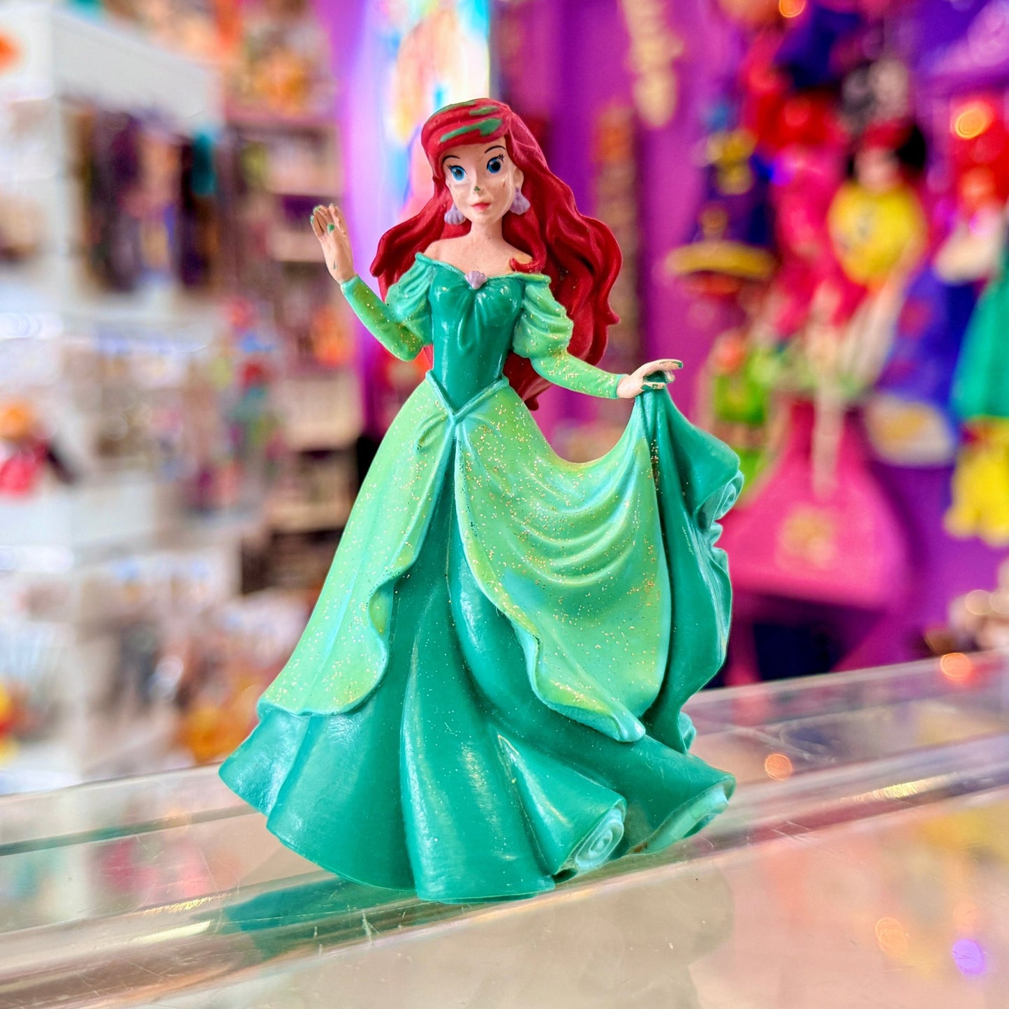 Disney Princesses: The Little Mermaid - Ariel Glittery Dress PVC Figure (2000s) - PopCultGang