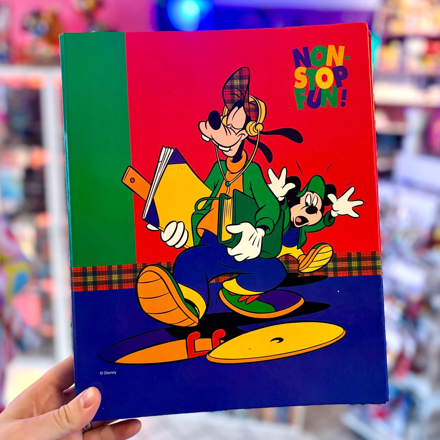 Disney Ringbinder: Nonstop Fun w. Donald, Mickey and Goofy (90s) - PopCultGang