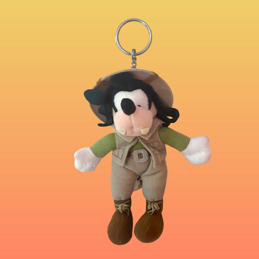 Disney World: Goofy on Safari Plush Keychain/Bag Charm (Disney) - PopCultGang