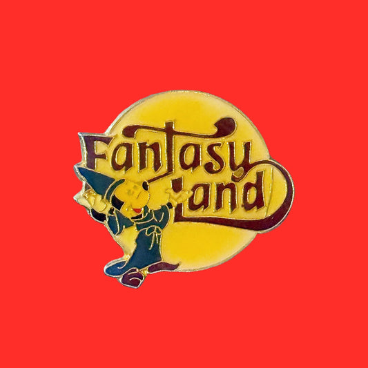 Disneyland Fantasy Land Enamel Pin Button (1985) - PopCultGang