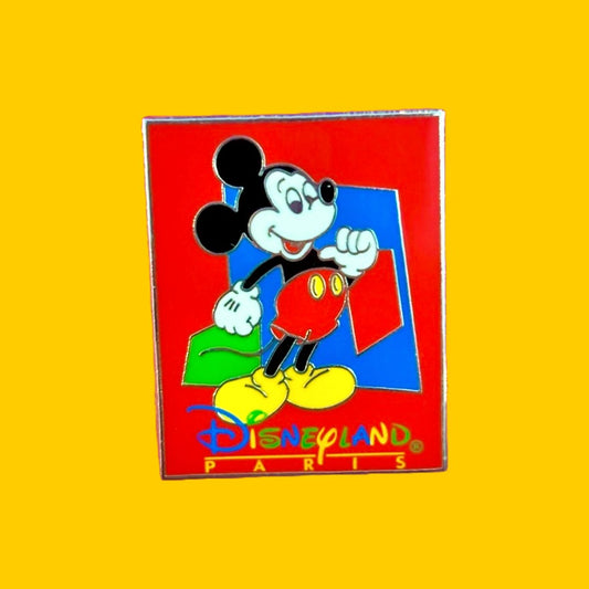 Disneyland Paris Mickey Mouse Enamel Pin (90s) - PopCultGang