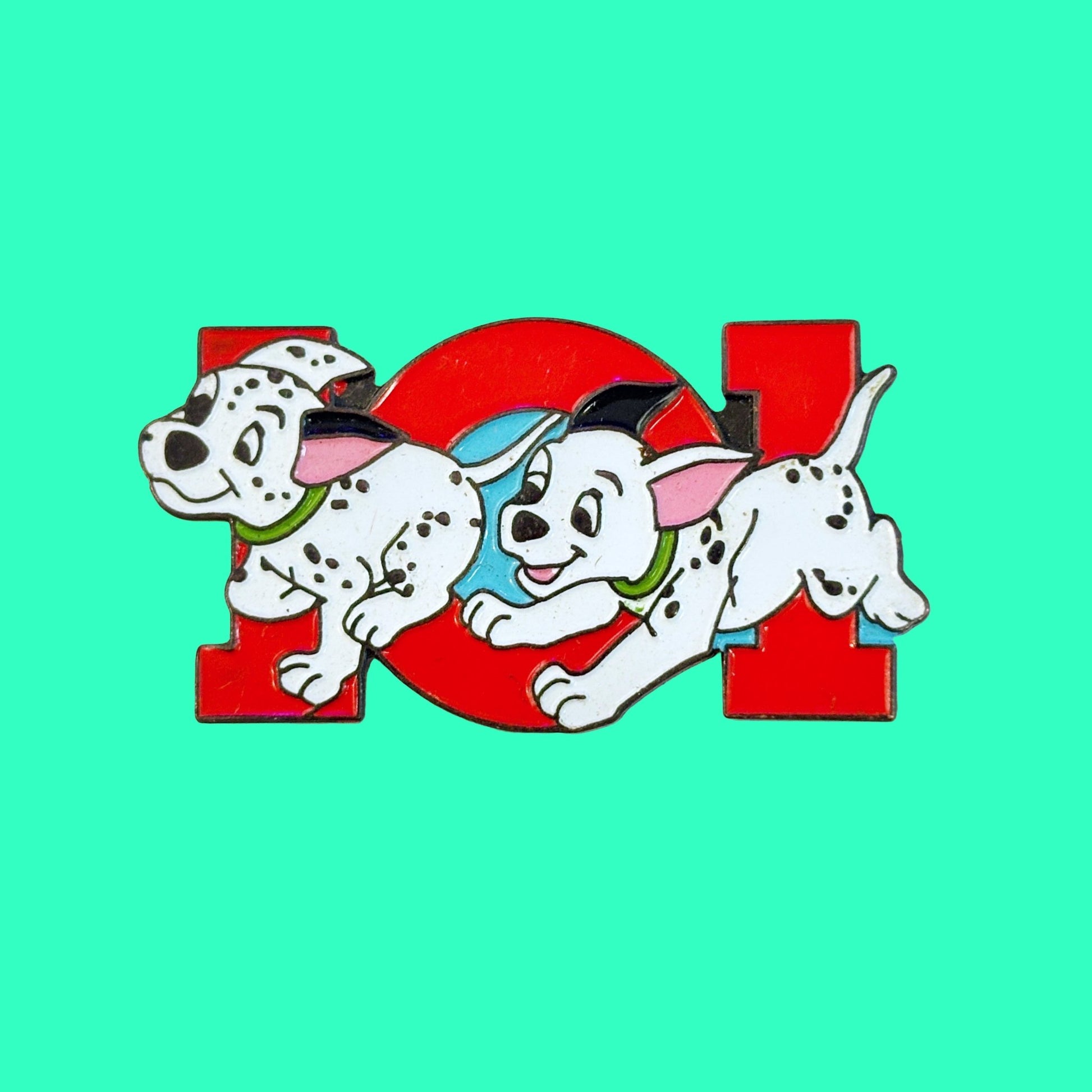 Disney's 101 Dalmatians: Dogs Running Logo Enamel Pin (90s) - PopCultGang