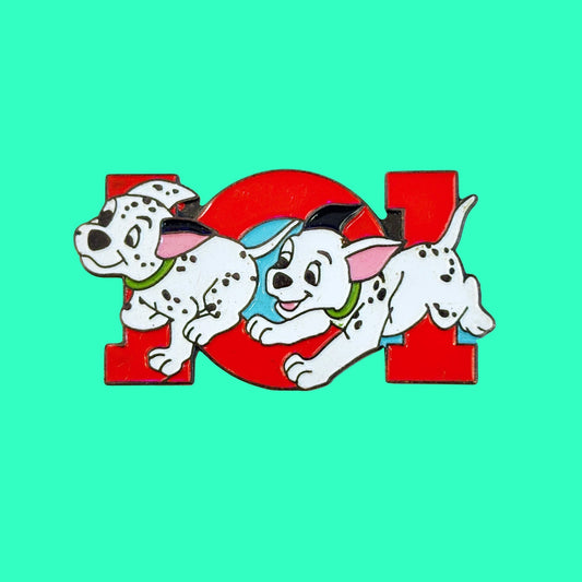 Disney's 101 Dalmatians: Dogs Running Logo Enamel Pin (90s) - PopCultGang