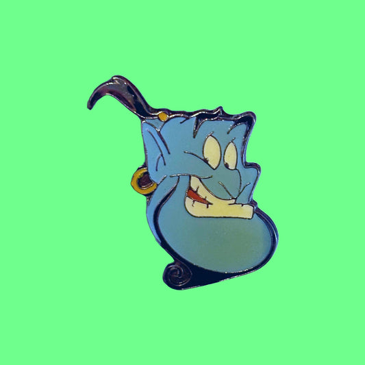 Disney's Aladdin: Genie Face Enamel Pin (90s) - PopCultGang