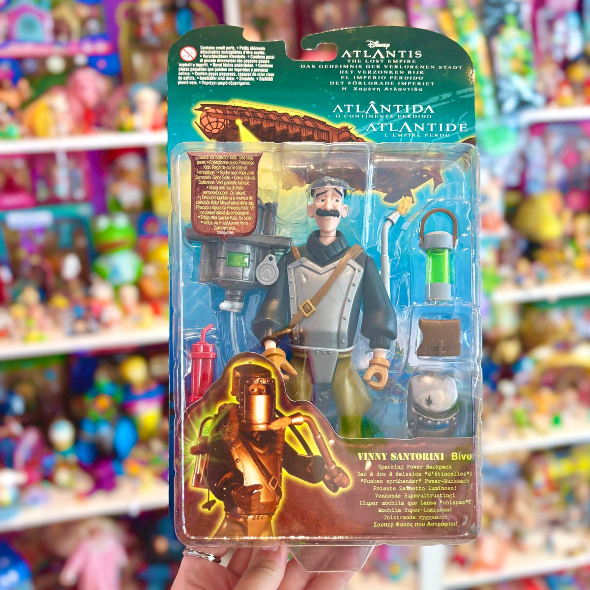 Disney's Atlantis: The Lost Empire - Vinny Santorini Action Figure (MOC, Disney, Mattel, 2000) - PopCultGang