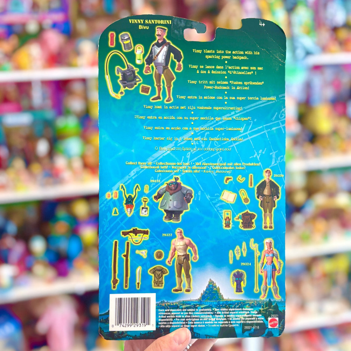Disney's Atlantis: The Lost Empire - Vinny Santorini Action Figure (MOC, Disney, Mattel, 2000) - PopCultGang