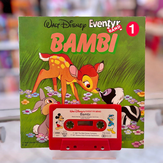 Disney's Bambi - Read Along Book and Cassette Tape (Danish, 1987) - PopCultGang