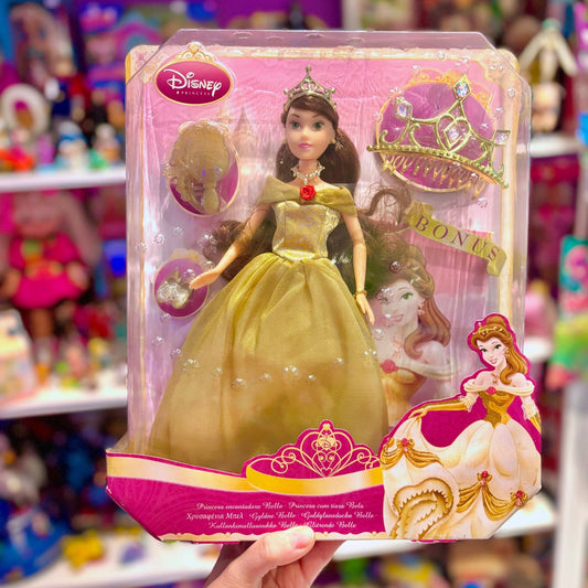 Disney's Beauty And The Beast: Glittering Gold Dress Belle Doll - BONUS Variant (NIB, Simba Toys, 2007) (Copy) - PopCultGang