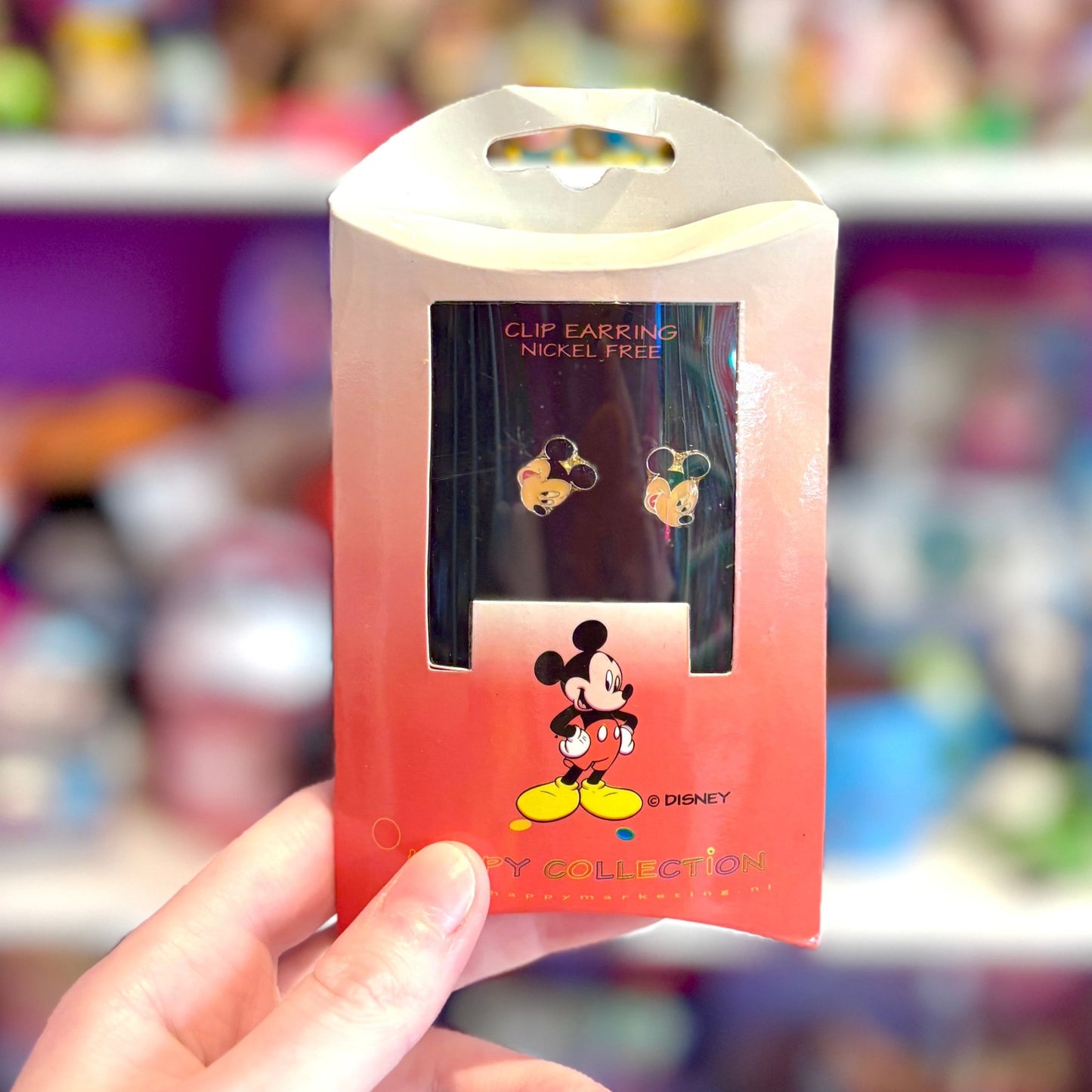 Disney's Happy Collection: Mickey Mouse Clip - On Earrings (NIB, 90s) - PopCultGang