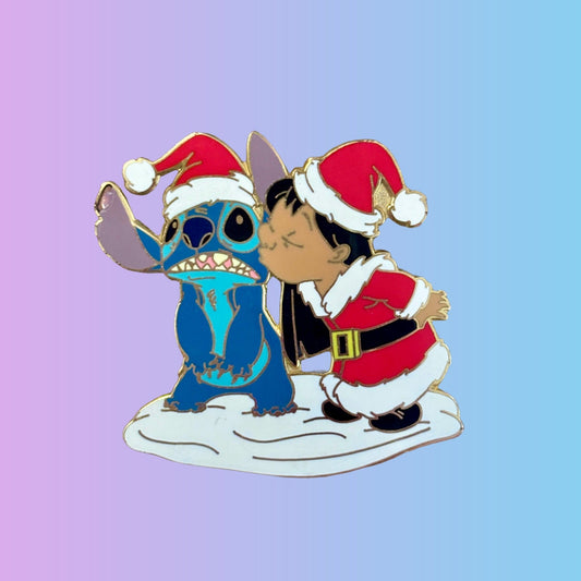 Disney's Lilo & Stitch Christmas Enamel Pin (2000s) - PopCultGang