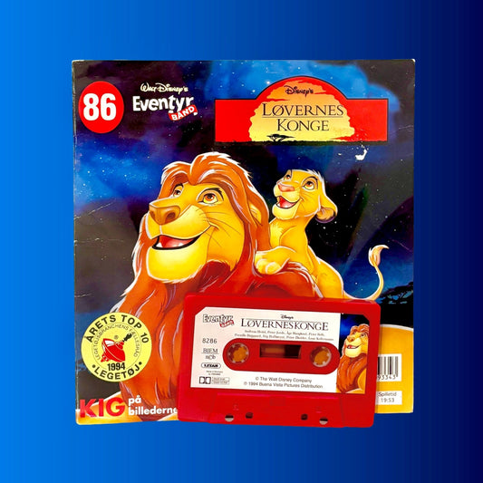 Disney's Lion King - "Løvernes Konge" Lyt & Læs - Read Along Book and Cassette Tape (Danish, 1994) - PopCultGang