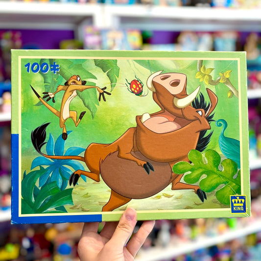 Disney's Lion King Timon and Pumbaa Jigsaw Puzzle (100 pieces, 90s) - PopCultGang