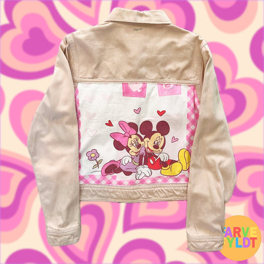 Disney's Mickey & Minnie Mouse In Love - Upcycled Denim Jacket (FARVEFYLDT x POPCULTGANG) - PopCultGang