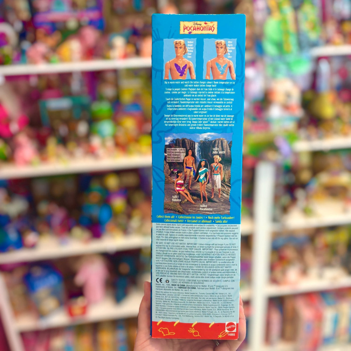 Disney's Pocahontas: John Smith Color Splash Tattoo Doll Set (NIB, Mattel, 1995) - PopCultGang
