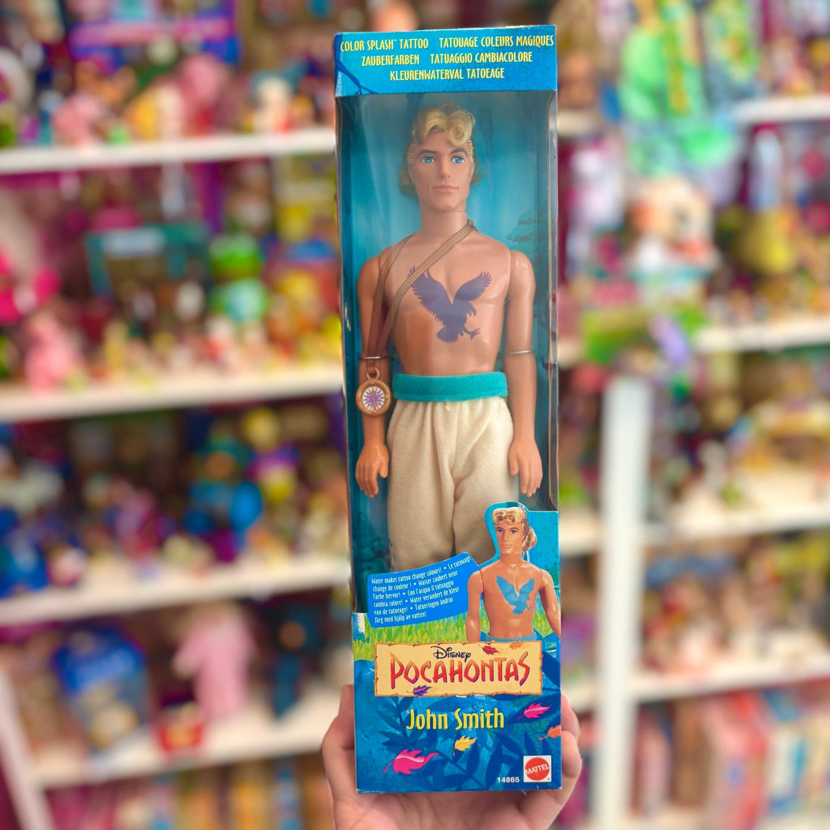 Disney's Pocahontas: John Smith Color Splash Tattoo Doll Set (NIB, Mattel, 1995) - PopCultGang