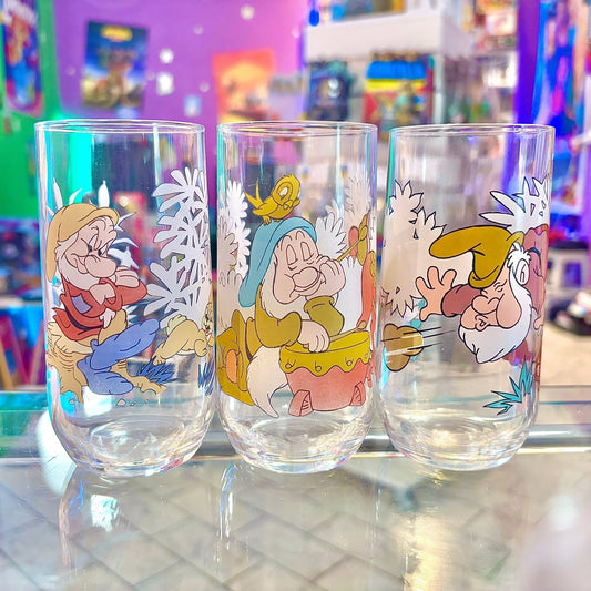 Disney's Snow White Drinking Glasses - Seven Dwarfs (90s) - PopCultGang