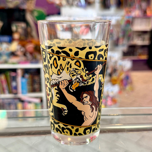 Disney’s Tarzan: Fighting Leopard - Drinking Glass (1999) - PopCultGang