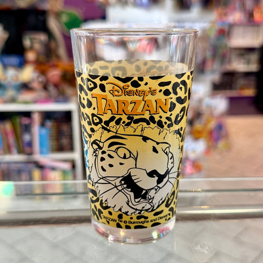 Disney’s Tarzan: Fighting Leopard - Drinking Glass (1999) - PopCultGang
