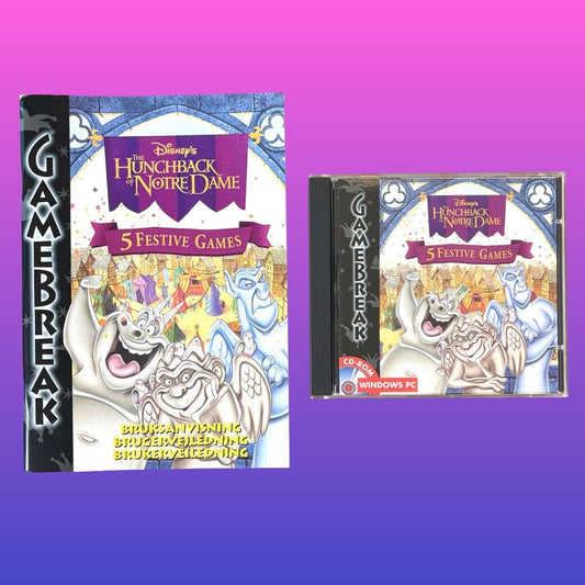 Disney's The Hunchback of Notredame: 5 Festive Games - Game + Manual (PC, 1998) - PopCultGang