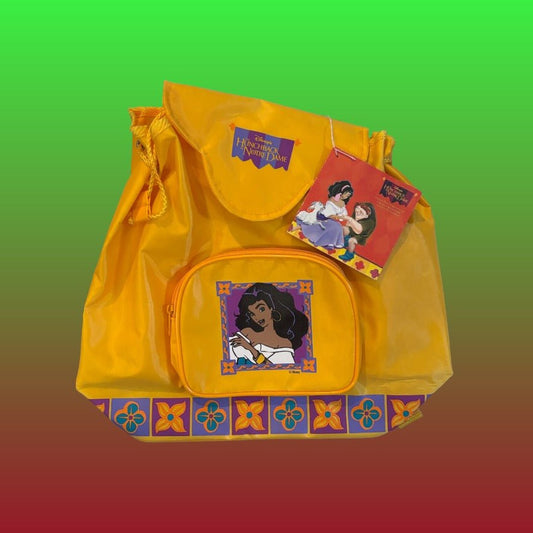 Disney's The Hunchback of Notredame: Yellow Esmerald Backpack (90s) - PopCultGang