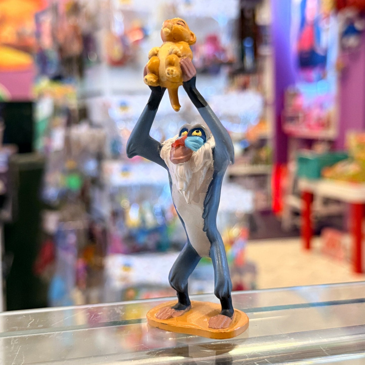 Disney's The Lion King: Rafiki & Baby Simba PVC Figure (90s) - PopCultGang