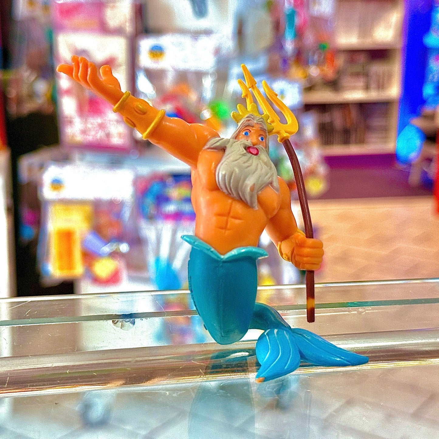 Disney's The Little Mermaid: King Triton PVC Figure (1989, Bully) - PopCultGang