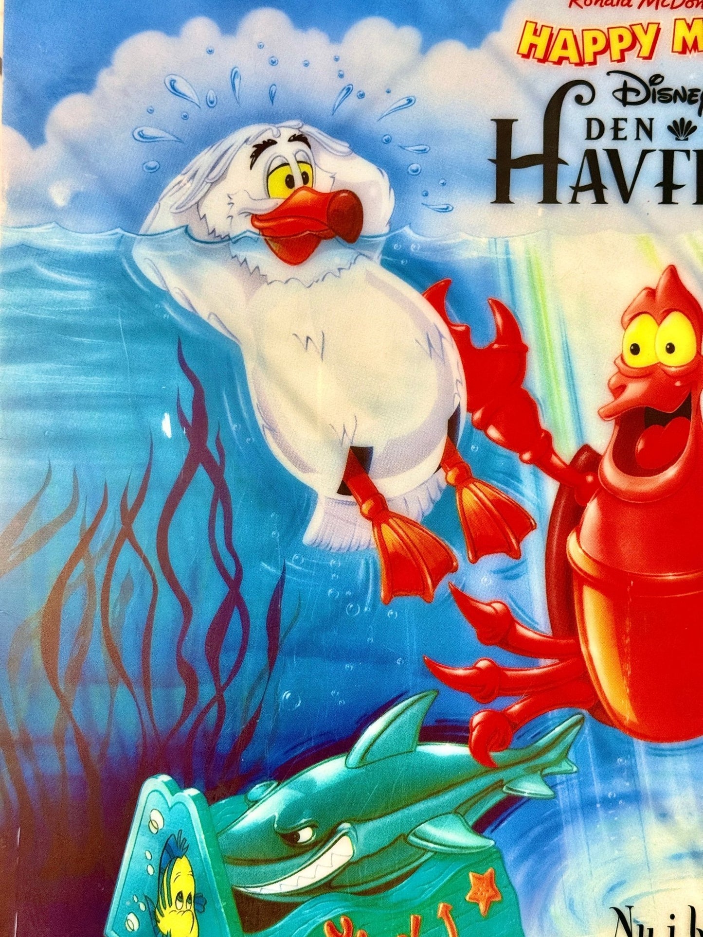 Disney's The Little Mermaid: McDonalds Happy Meal - Store Display Plastic Sign (90s) - PopCultGang