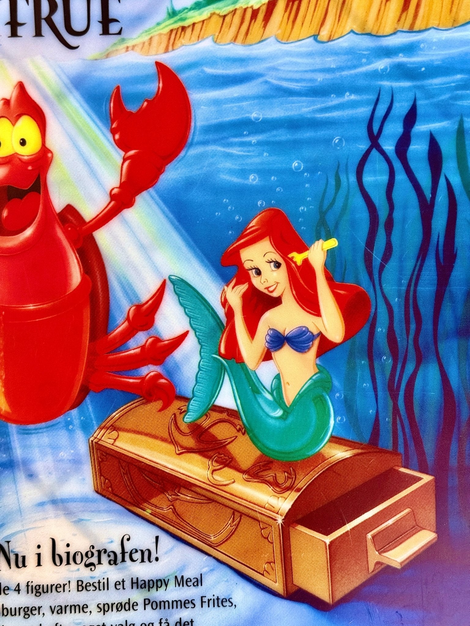 Disney's The Little Mermaid: McDonalds Happy Meal - Store Display Plastic Sign (90s) - PopCultGang