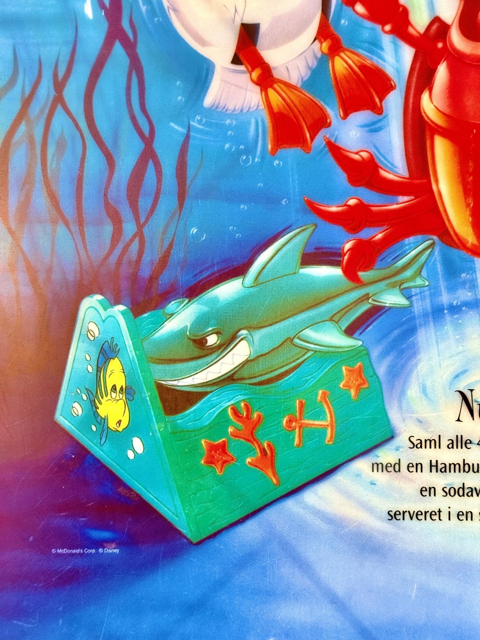 Disney's The Little Mermaid: McDonalds Happy Meal - Store Display Plastic Sign (90s) - PopCultGang