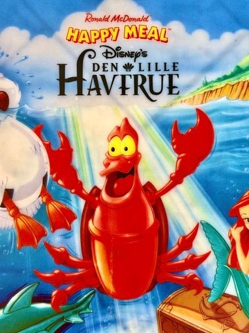 Disney's The Little Mermaid: McDonalds Happy Meal - Store Display Plastic Sign (90s) - PopCultGang