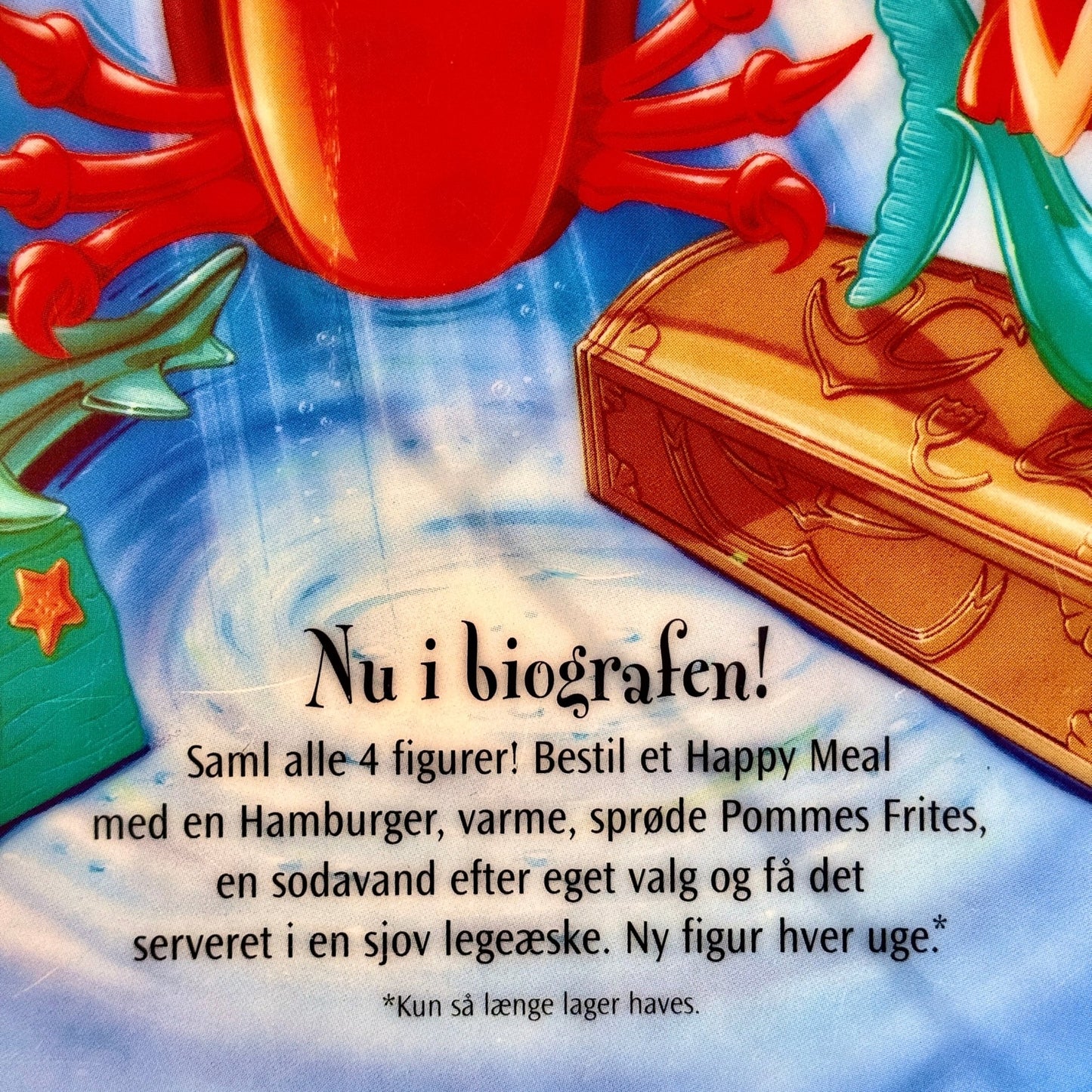 Disney's The Little Mermaid: McDonalds Happy Meal - Store Display Plastic Sign (90s) - PopCultGang