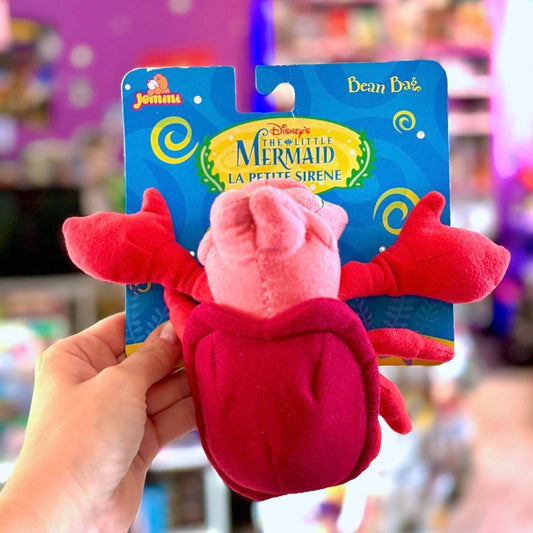 Disney's The Little Mermaid: Sebastian Bean Bag Plush (European exclusive, new on card, 2000s) - PopCultGang