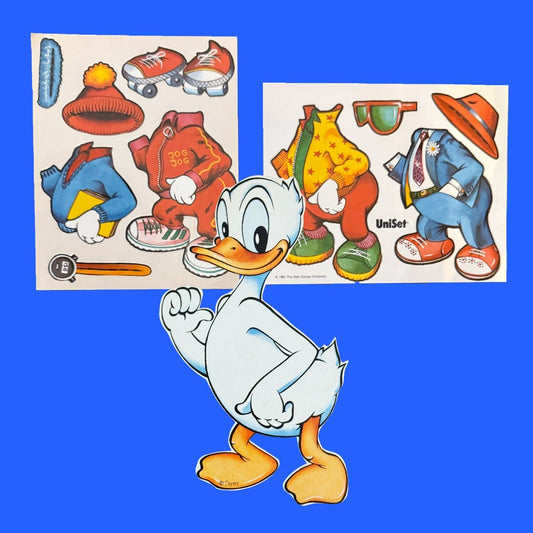 Donald Duck Dress - up Paper Doll (Disney, Uniset, 80s) - PopCultGang