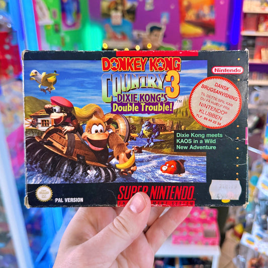 Donkey Kong Country 3: Dixie Kong’s Double Trouble (boxed, Super Nintendo/SNES) - PopCultGang