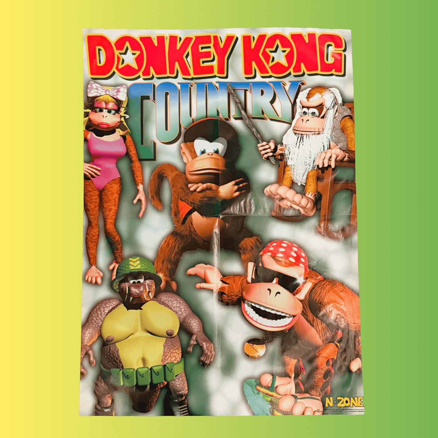 Donkey Kong Country / Batman Beyond Poster - N - Zone Magazine (90s) - PopCultGang