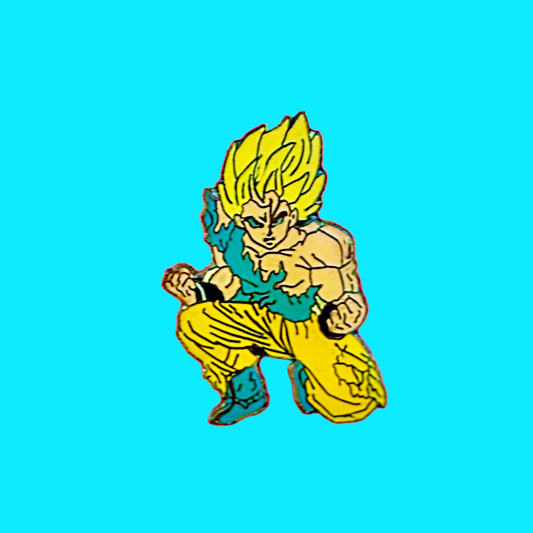 Dragon Ball Z: Super Saiyan Son Goku Enamel Pin (90s) - PopCultGang