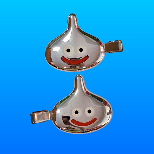 Dragon Quest: Metallic Smiley Slime Hair Clip Set (Square Enix) - PopCultGang