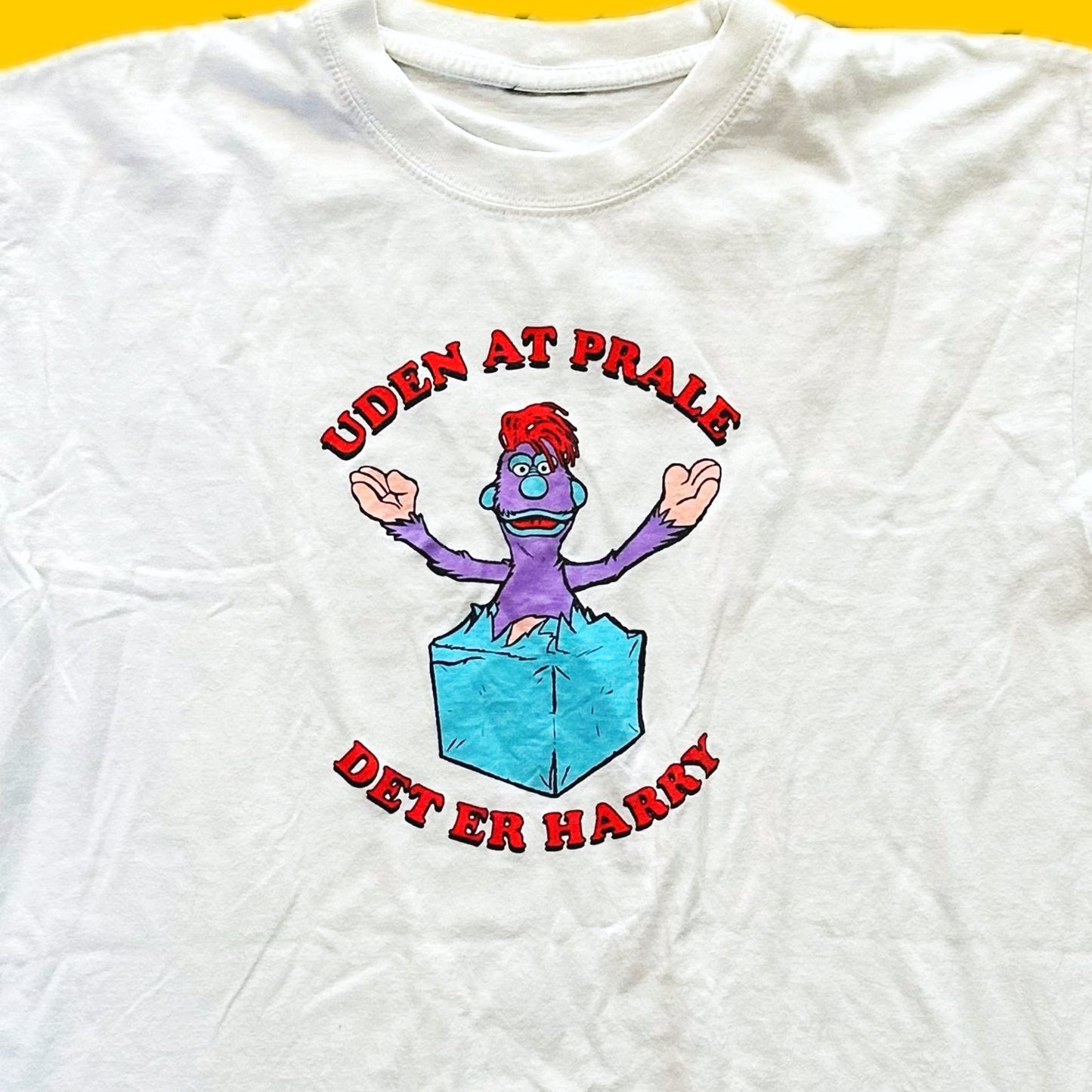 DSB Harry T-shirt "Uden At Prale, Det Er Harry" (danish, 2000s) - PopCultGang