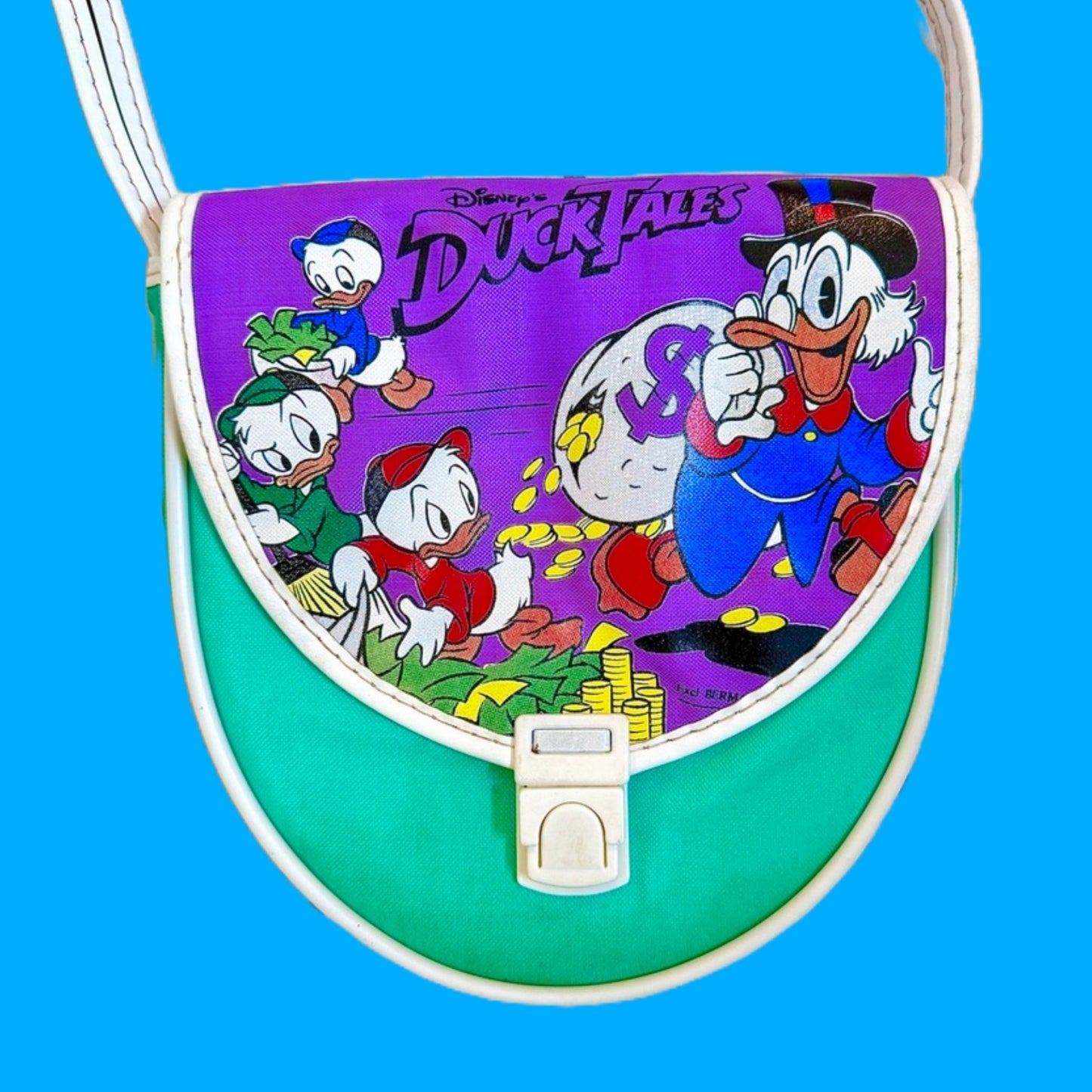 Ducktales Small Handbag Purple & Neon Green (Disney, 90s) - PopCultGang