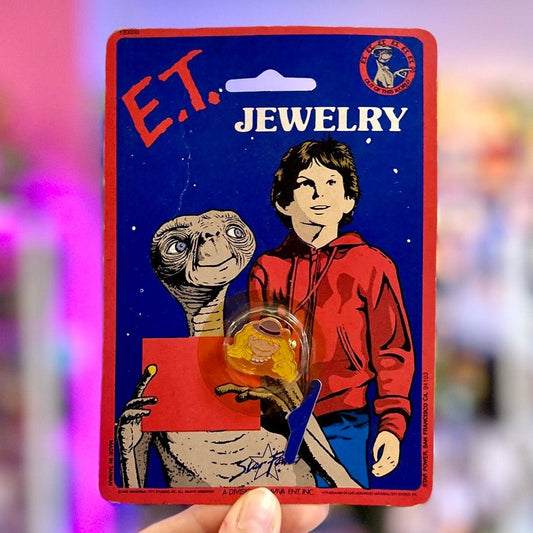 E.T. The Extra Terrestrial Jewelry: E.T. With Wig Ring (NIB, 80s) - PopCultGang