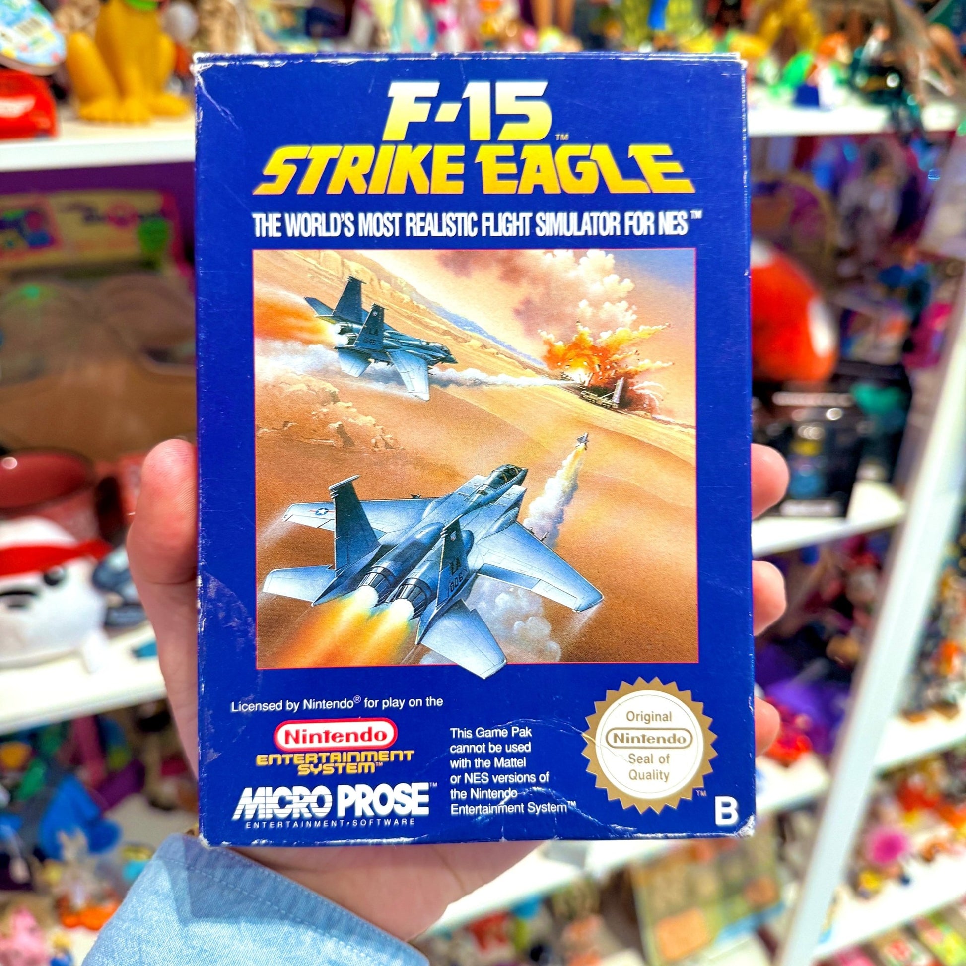 F - 15 Strike Eagle (boxed, NES) - PopCultGang