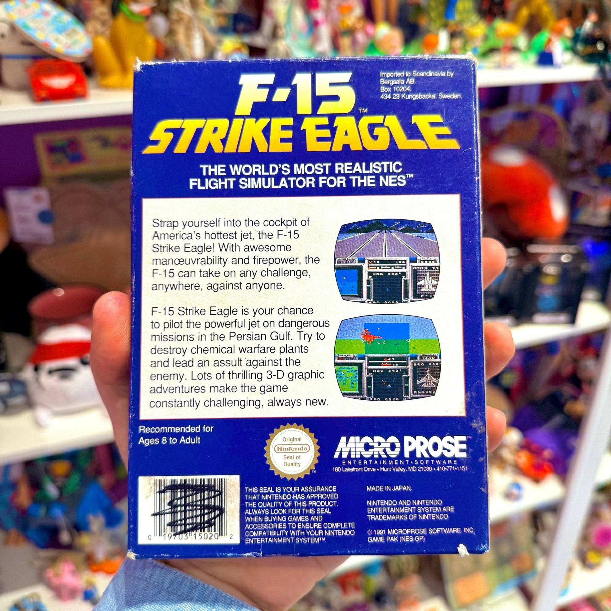 F - 15 Strike Eagle (boxed, NES) - PopCultGang