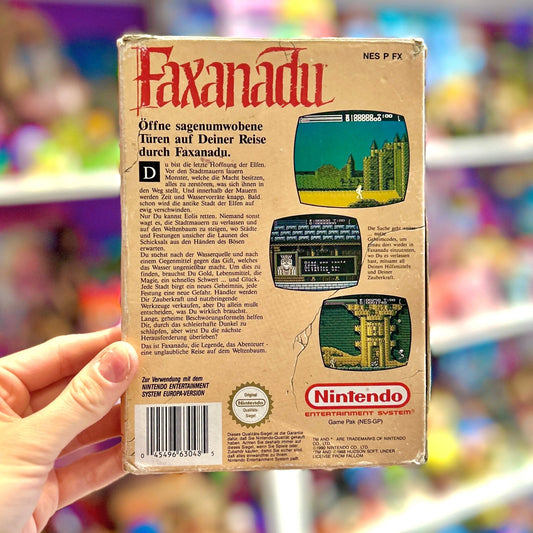 Faxanadu (boxed, NES) - PopCultGang