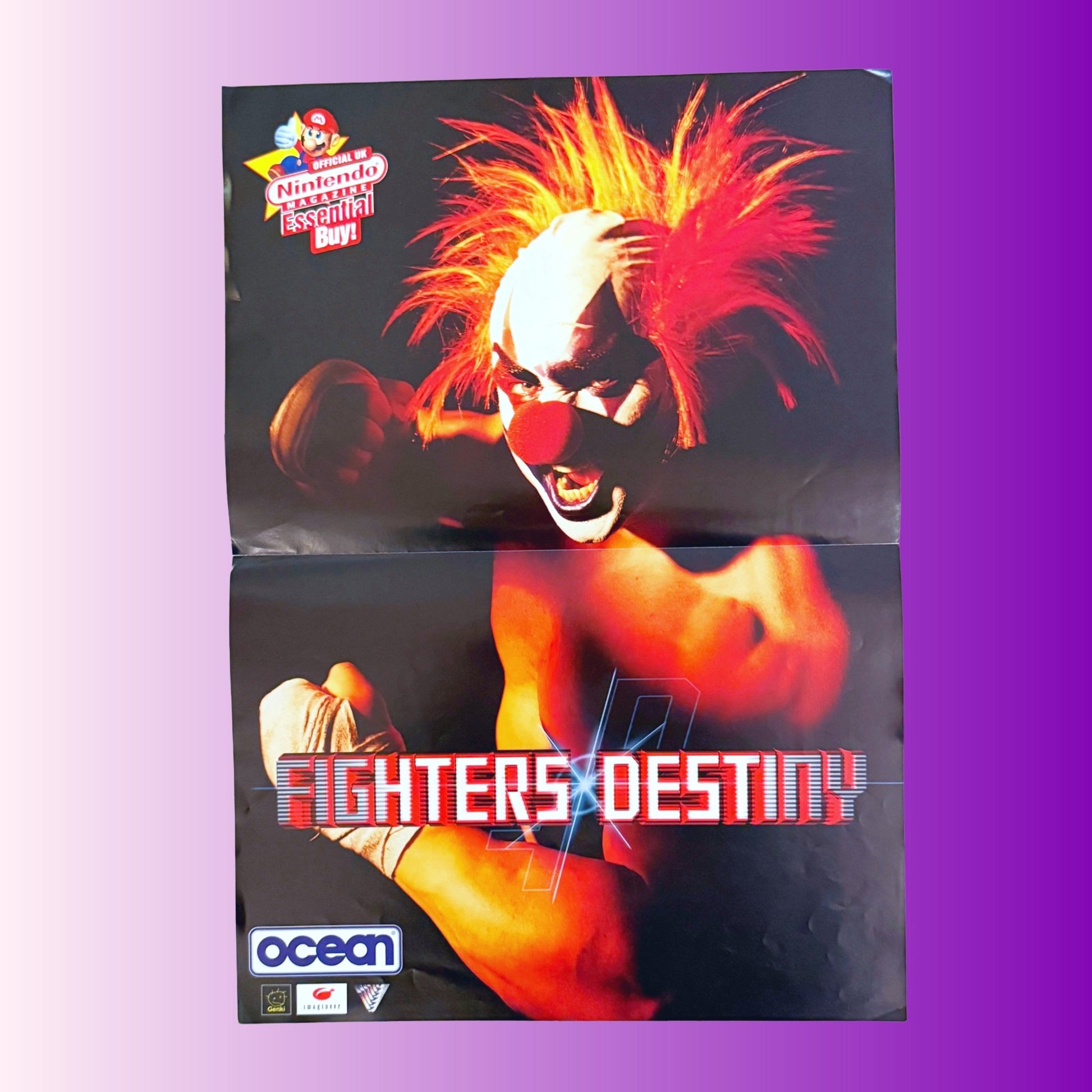 Fighters Destiny Double Sided Poster (Nintendo Official Magazine UK, 90s) - PopCultGang