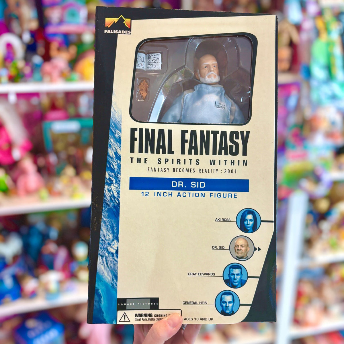 Final Fantasy: The Spirits Within - Dr. Sid 30 cm Action Figure Doll (NIB, Bandai, 2001) - PopCultGang