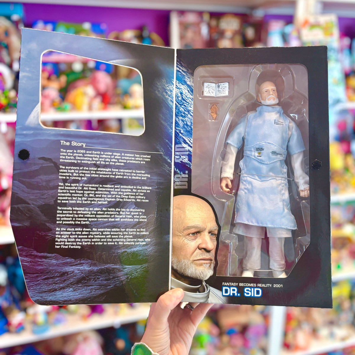 Final Fantasy: The Spirits Within - Dr. Sid 30 cm Action Figure Doll (NIB, Bandai, 2001) - PopCultGang