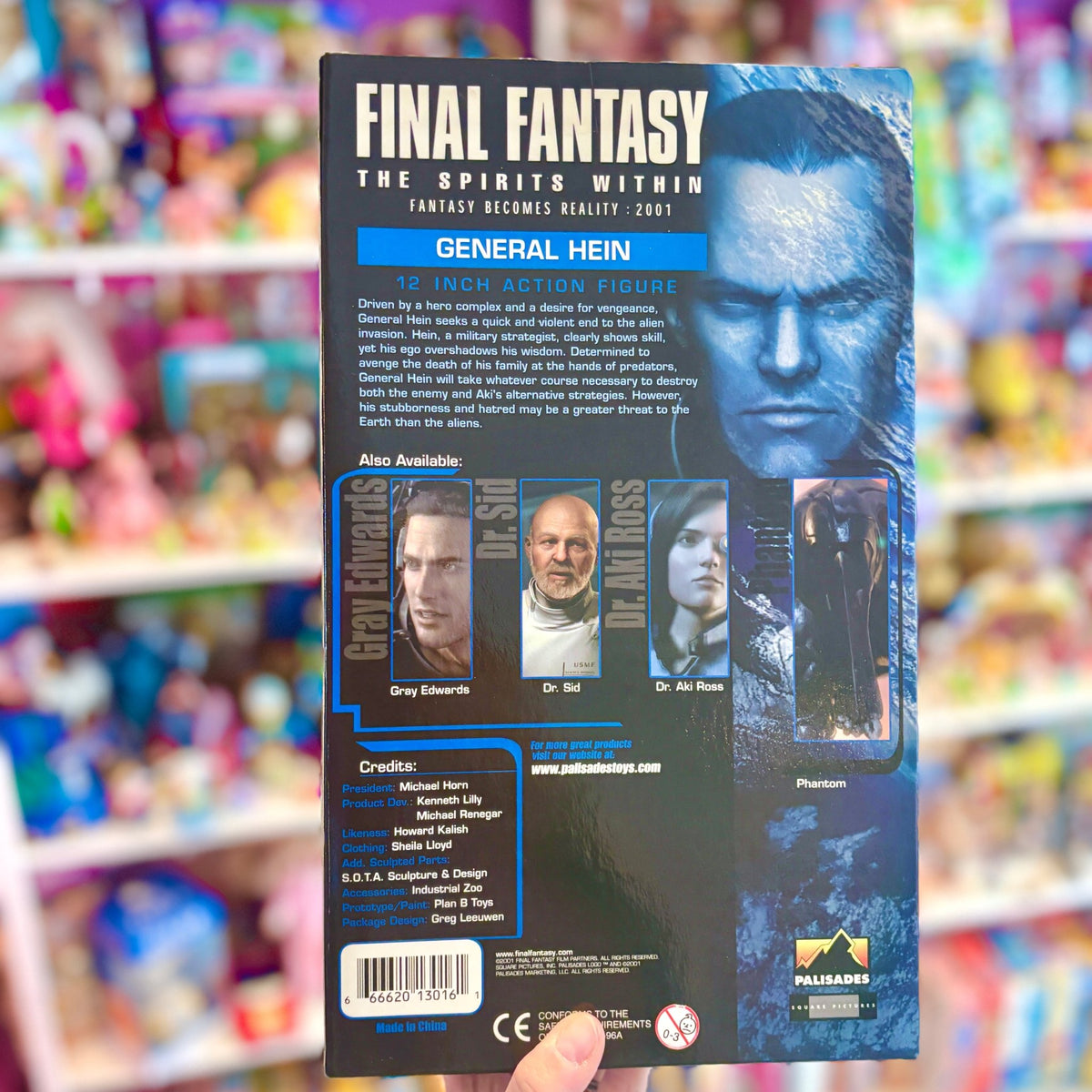 Final Fantasy: The Spirits Within - General Hein 30 cm Action Figure Doll (NIB, Bandai, 2001) - PopCultGang