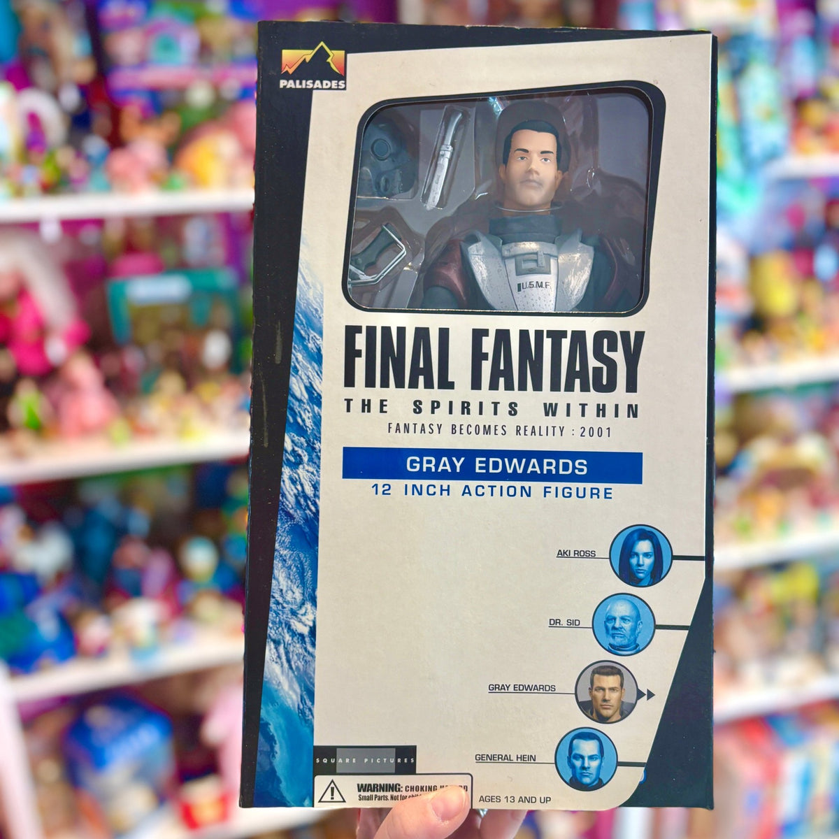 Final Fantasy: The Spirits Within - Gray Edwards 30 cm Action Figure Doll (NIB, Bandai, 2001) - PopCultGang