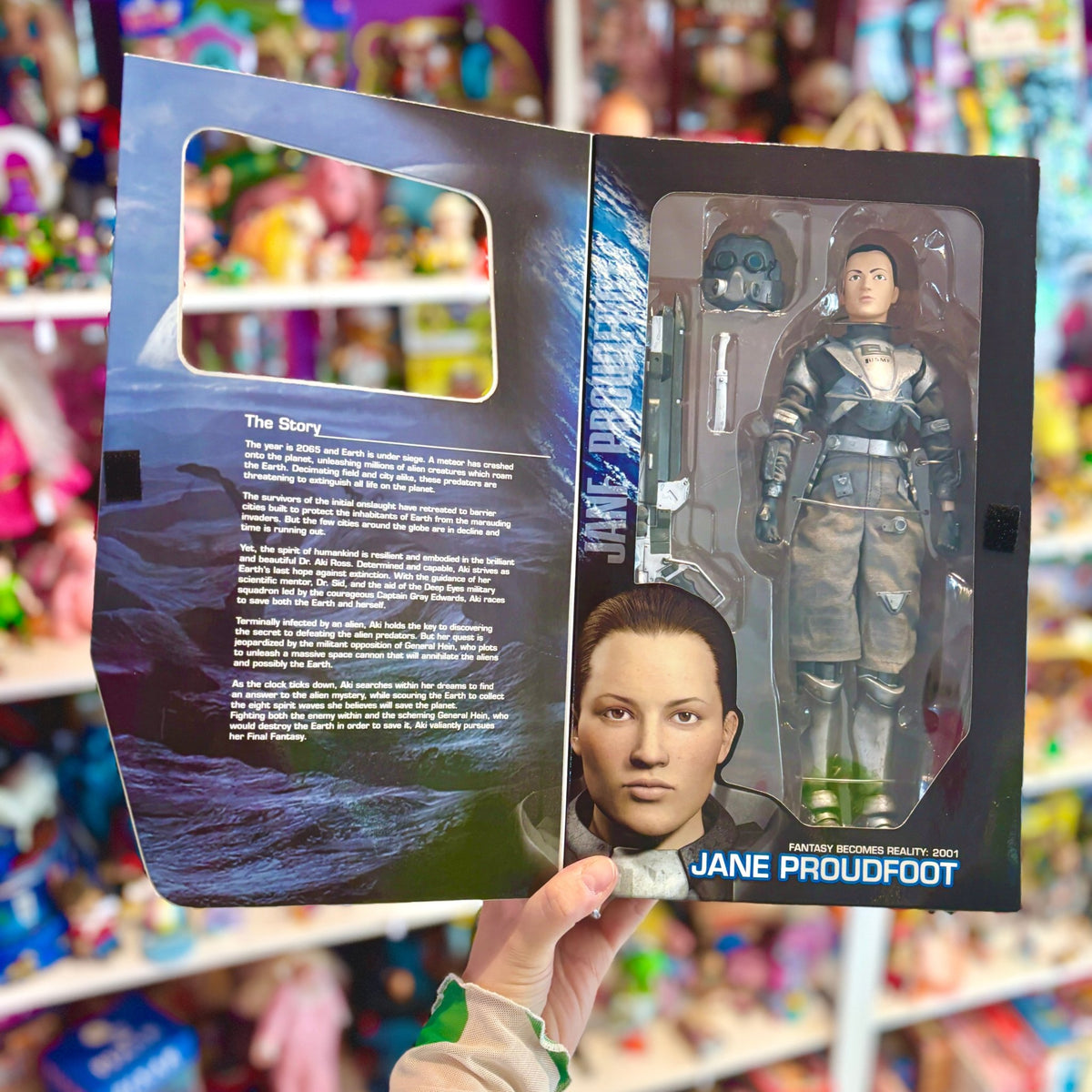 Final Fantasy: The Spirits Within - Jane Proudfoot 30 cm Action Figure Doll (NIB, Bandai, 2001) - PopCultGang